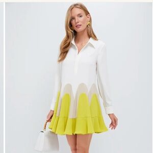 NWT Tuckernuck Canary Flounce Nadia Dress: Size XXL